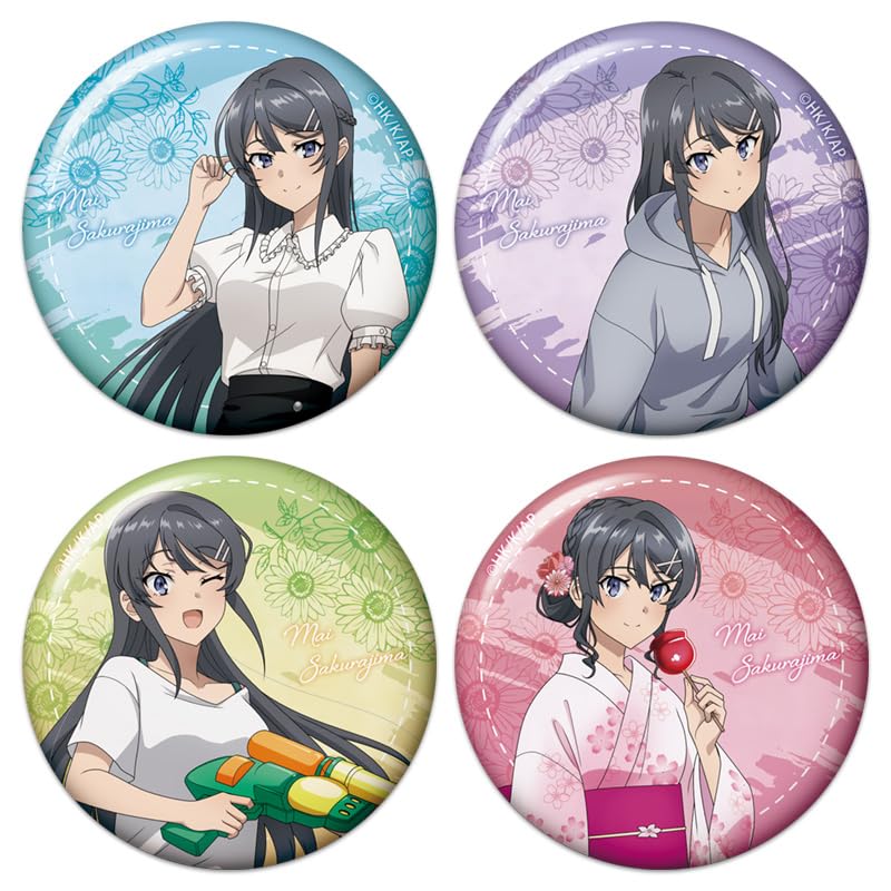 Rascal Does Not Dream of Bunny Girl Senpai Series Original Trading Mai Summer Vacation Badges Per Badges Sakurajima's Ver. (10 Box)