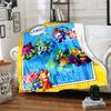 1pc Blanket Superthings3 Print Design, Lightweight Blanket for Sofa, Bed- Soft &Warm, Gift for All Seasons like Christmas, Halloween