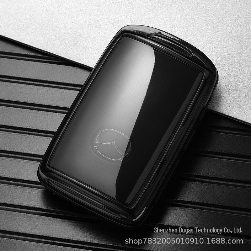 Прозрачный чехол для ключа, подходящий для Mazda 3 Angkesaila, CX4, CX5, Atez, CX30, следующего поколения CX8, с надежной застежкой-пряжкой.