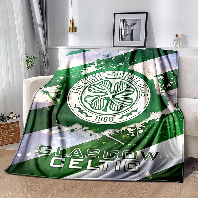 Celtic Fc Flannel Blanket Soft Warm All-Season Throw, Design for Camping, Car Travel, Hiking Sofa, Bed, Office Perfect Gift for Parties