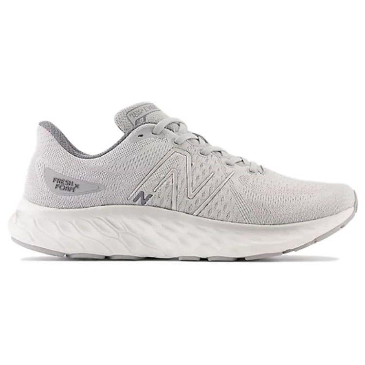 New Balance Fresh Foam X EVOZ V3 Мягкие Удобные Сетчатые Низкие Кроссовки для Марафона Мужские кроссовки Серо-белые MEVOZLG3