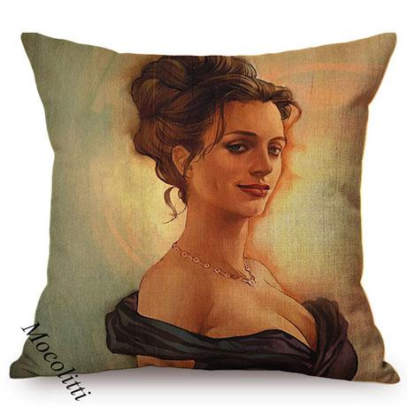 Ballet Girls Oil Painting Art Home Decoration Sofa Pillow Case Sexy Woman Portrait Impressionism Painting Style Cushion Cover