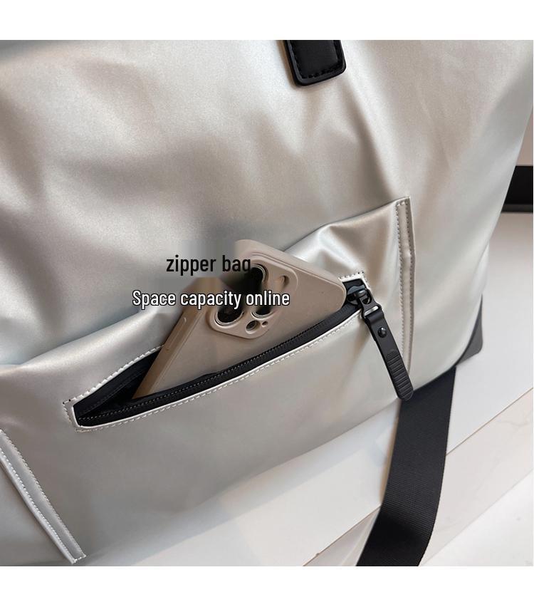 Дорожная спортивная сумка большой вместимости с креплением для ручки багажа - Отделение для влажного/сухого, Готова к деловой поездке и йоге