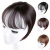 Women 3D Bangs Natural Wispy French Bangs Forehead Hair Extensions Black Brown Bangs Fringe Wig Hairpieces