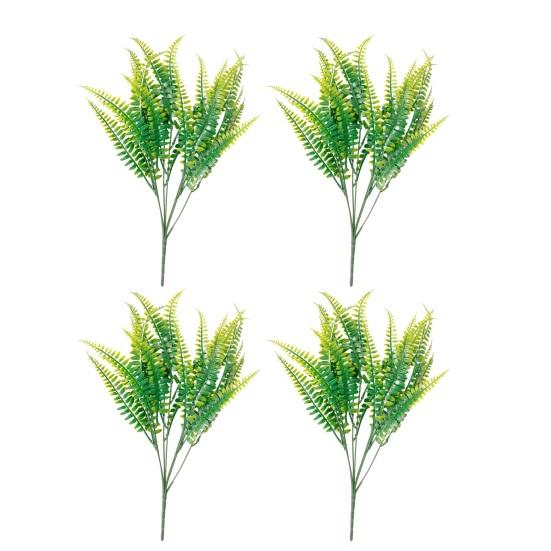 Artificial Flowers UV Resistant Realistic 7 Fork No Watering Non-fading Low Maintenance Lifelike Boston Fern Shrub Adult Sex Wear