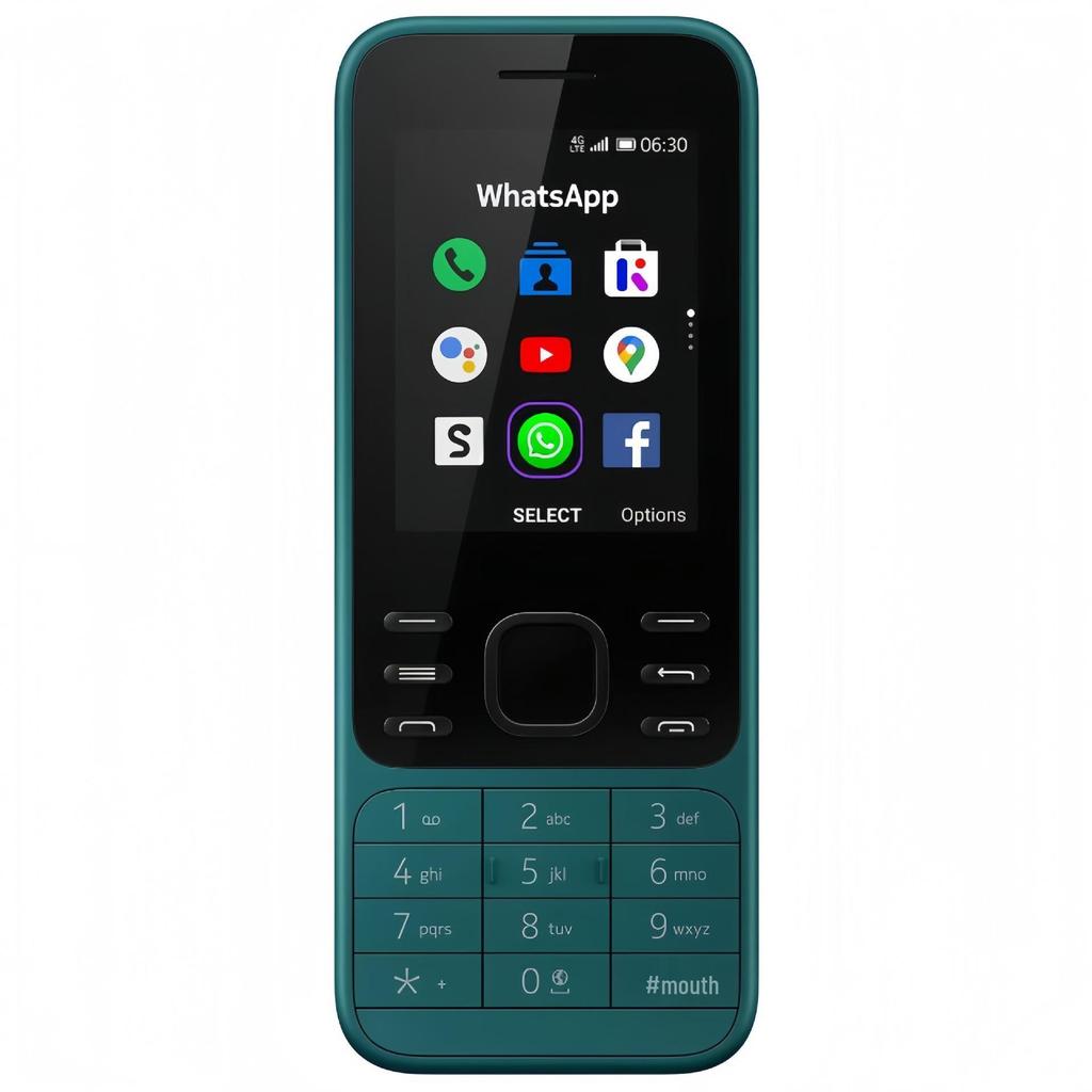 6300 2020 Двухсимочный кнопочный телефон с 2G WIFI и клавиатурой