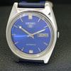 Seiko 5 АВТОМАТИЧЕСКИХ 6349A ЯПОНИЯ МУЖСКИЕ ВИНТАЖНЫЕ СИНЕГО ЦВЕТА ЦИФЕРБЛАТ ЧАСЫ a701572-5
