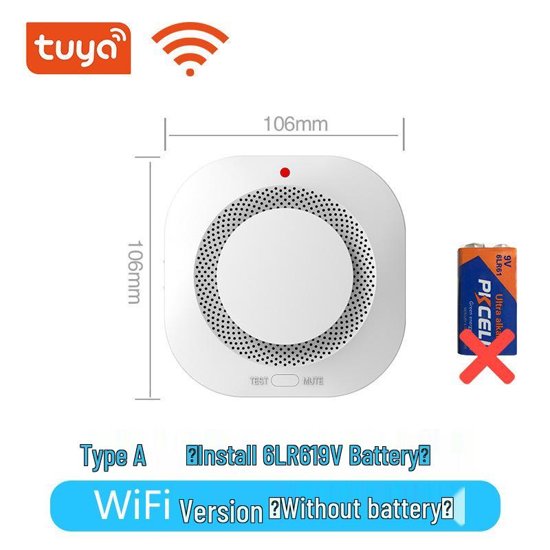 Умный WiFi-датчик дыма Tuya с оповещениями на мобильный телефон