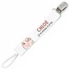Planetee Attache Tétine Pour Prénom CHLOE Je Vis D'amour Et De Lait Vache | Attache Sucette Cadeau Naissance