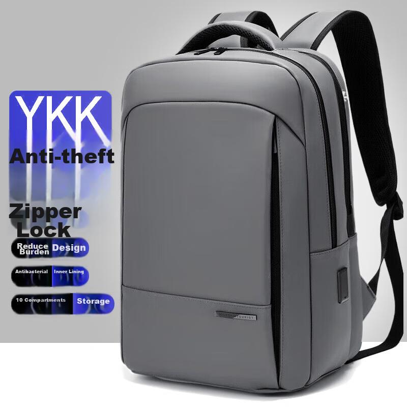 VICTORIATOURIST Backpack for Men, 16-Inch Laptop Bag, Large Capacity Travel Bag, Business Backpack, College Student Schoolbag