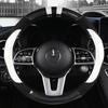 Кожаный чехол на руль автомобиля из углеродного волокна для моделей Mercedes Ben AMG 38 см AC CLA E GLA GLC GLE SB CLS Class