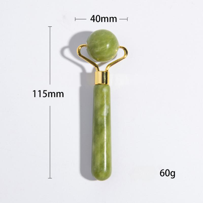 Хрустальный камень нефритовый роликовый массажный ролик для подтяжки лица, массажер для похудения лица