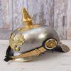 German Pickelhaube Steel Helmet Prussian Military Helmet with Spikes-Military Decoration-Home Decor