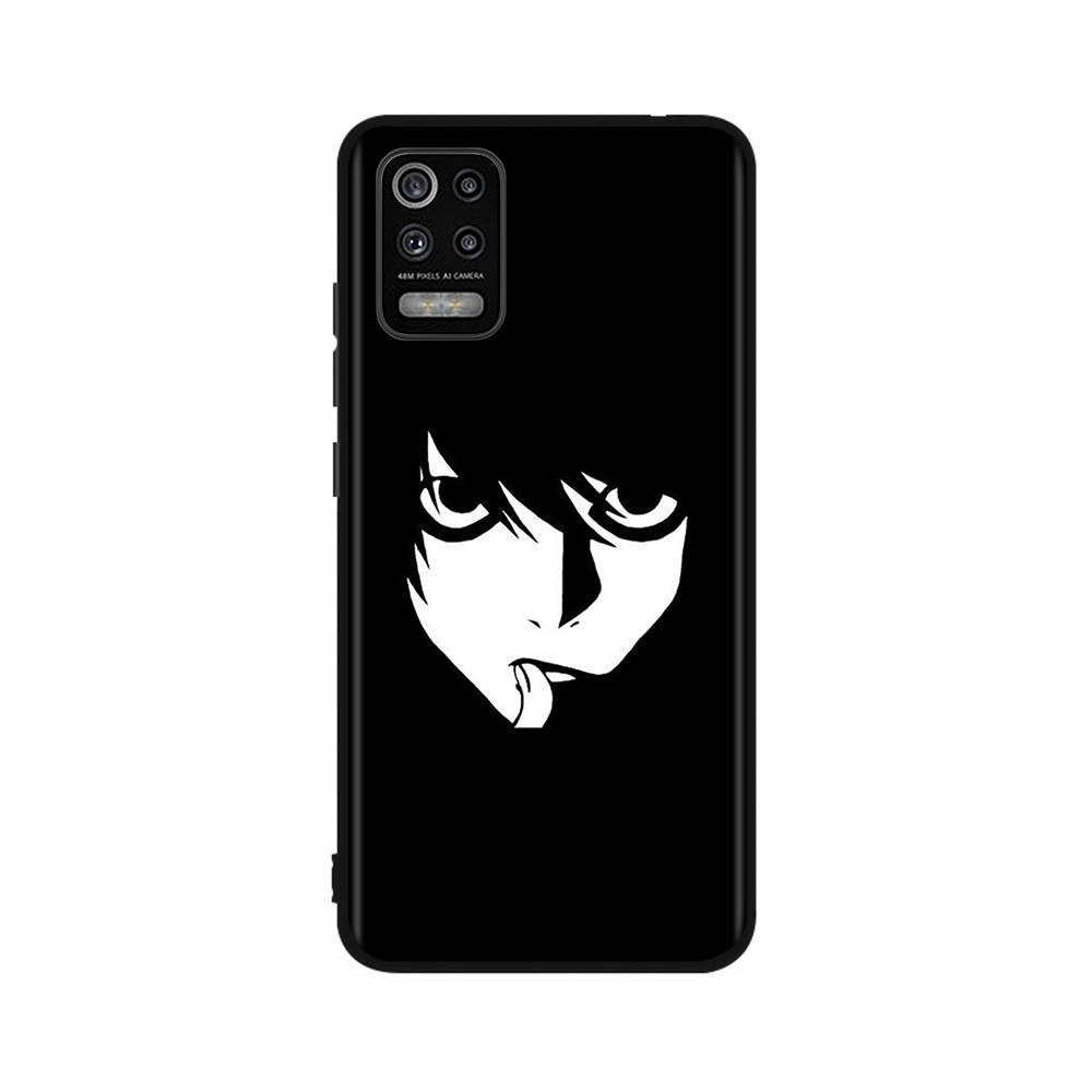 Чехол DT21 Death Note для OPPO Reno 8 6 5 4 Pro Find X3 A17 A31 A38 A40 A53 A54 A55 A74 A76 A78 A77 A80 A94 A95 A96 Lite черный мягкий чехол