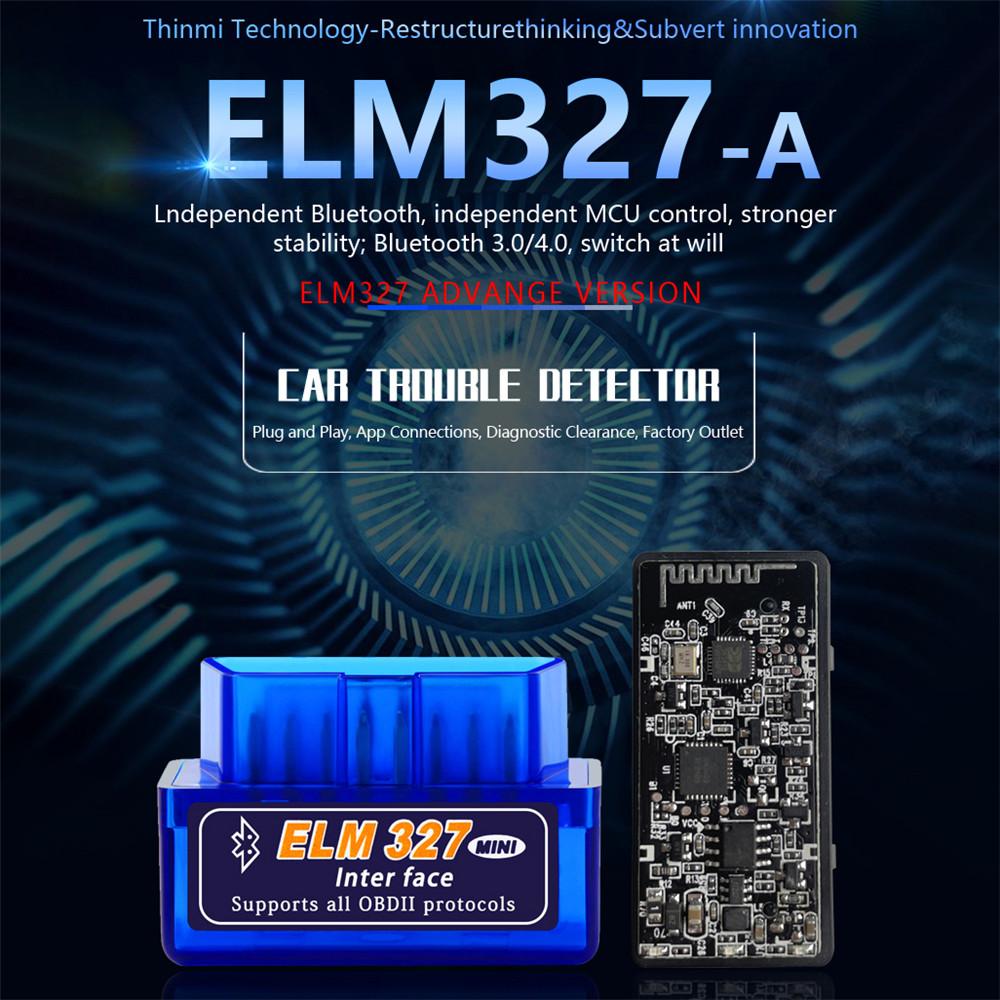 Super Mini ELM327 OBD2 V1.5 Bluetooth 5.0 OBD V2.1 V1.5 Последняя версия Новый автоматический сканер OBD Код считыватель Инструмент Диагностический инструмент для автомобиля