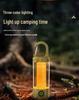 LED Camping Lantern with Three-Color Modes, Type-C Charging, Emergency Flashlight, and Atmosphere Light