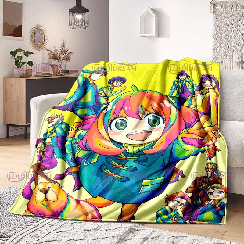 Аниме SPY×FAMILY модное фланелевое фланелевое одеяло для девочек Аня Kawaii Waku подарок для детей и взрослых диван домашний Bedspesd