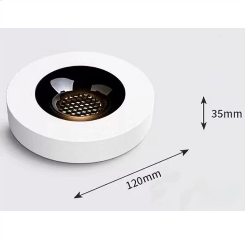 Модная ультратонкая 3,5 см накладная антибликовая полноспектральная COB-лампа, для гостиной, прихожей, без отверстий