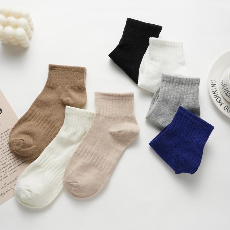 3 пары модных женских носков до щиколотки конфетных цветов, носки-следки из хлопка, впитывающие пот, короткие носки для девочек, спортивные носки