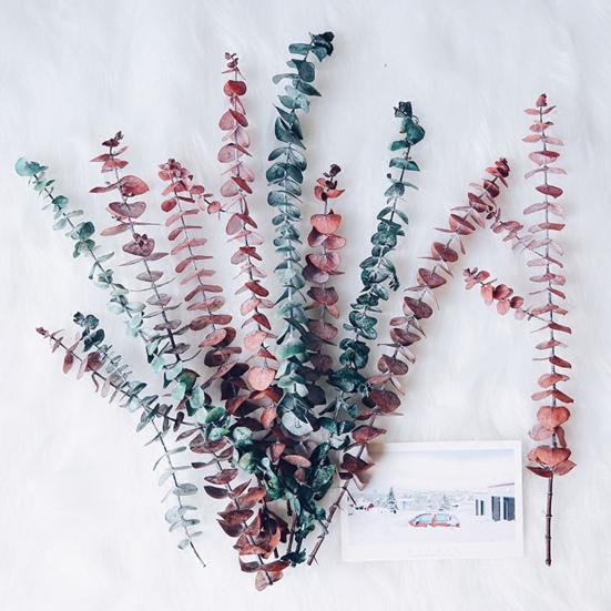 10/20 шт., 17 дюймов, отличный релакс, ароматерапия, реалистичная ваза, свадебный букет, искусственный стебель эвкалипта, домашний декор, искусственные листья