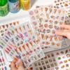 6 Листов Милые Наклейки на Тему Тортов и Сладостей Креативность Клейкие DIY Водонепроницаемые Декоративные для Дневника Скрапбукинга