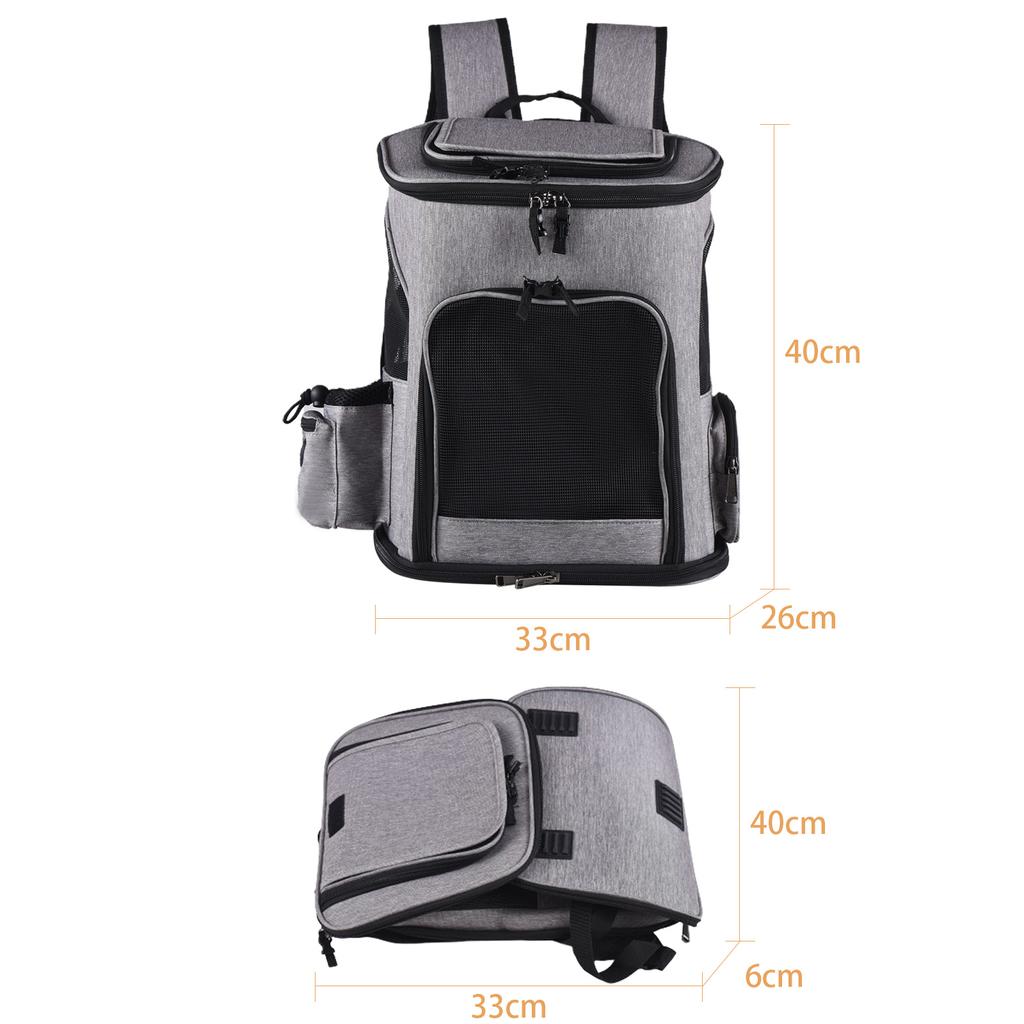 Pet Carrier Backpack for Large Small Cats and Dogs Puppies Safety Features and Cushion Back