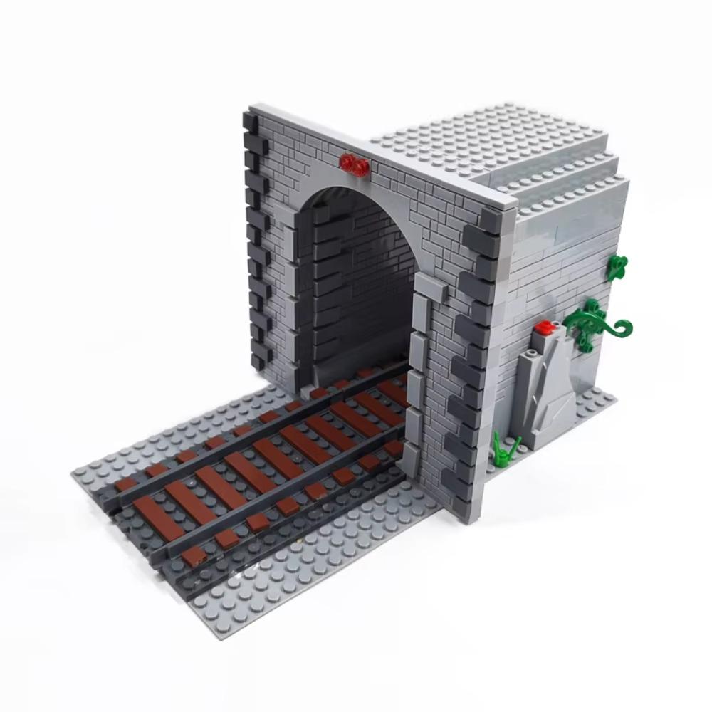 Модель железнодорожного вагона MOC, Железнодорожный транспорт, Угольный вагон, Световой индикатор мачты железнодорожного подъема, Аксессуары для поездов