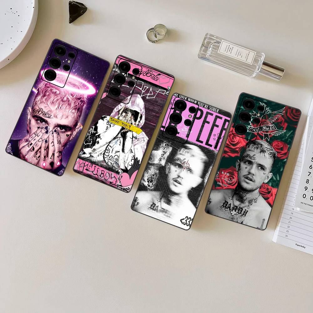 Чехол для телефона Emo Rapper Lil Peep для Samsung S 24 Fe 25 Ultra Plus 20 Lite 21 30 22 23 24 22 Ultra 5G Fundas