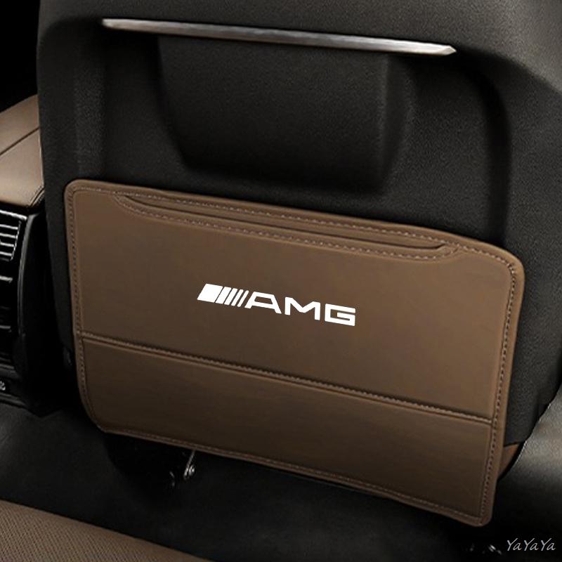 Car Seat Anti-Kick Pad Back Anti-Dirt Protector Cover Accessories For Benz AMG W204 W205 W203 W211 W212 W213 W201 W210 Stickers NC6
