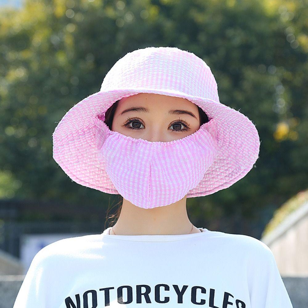 Wide Brim Sunscreen Cap Anti-uv Tea Picking Cap Cycling Headwear Fisherman Hat  Agricultural Work