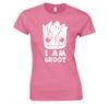 Guardians Of The Galaxy I Am Groot Face Ladies Tshirt New