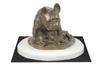 French Bulldog, Frenchie I - Dog Figurine, Figure On a White Base, Trophy for Dog Show Exhibition