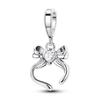 Original 925 Silver Charms Colorful Bow Set Earrings Ring Beads Pendant for Women Bracelets Necklaces DIY Jewelry Gift