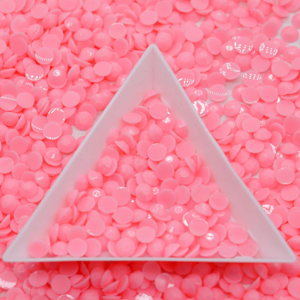 Xulin Bling Bling Macaron Mint Green Color Flatback Strass Stones Stickers Round Resin Jelly Rhinestone for DIY Decoration