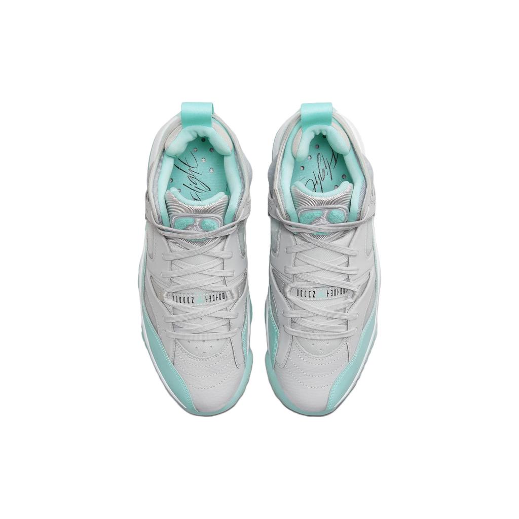 Женские кроссовки Air Jordan Jumpman Two Trey Tropical Teal Серый Нейтрально-серый Белый DR9631-004