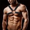 Darom Men's Bondage Harness Vegan Leather
