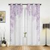 Фиолетовый цветок глицинии белые шторы для спальни гостиной шторы кухни детской комнаты оконные шторы современный домашний декор