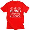 Мужская футболка с надписью 'Custom Handsome Ill Bring The Alcohol', хлопковая, с коротким рукавом, повседневная, модная