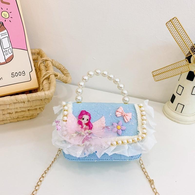 Очаровательная сумочка «Жемчужная принцесса» для девочек с милым кружевом и дизайном в виде банта
