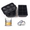Ice Balls Maker Reusable Ice Cube Tray Easy Release Silicone Square Round Ice Cube Tray for Whiskey Cocktails Bourbons