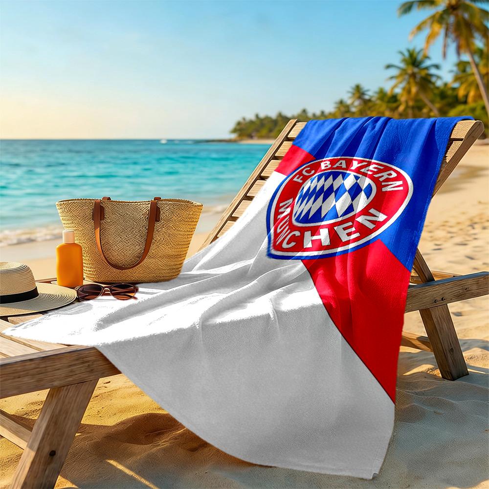 Fcb Beach Towel Soft Durable Quick-Dry Comfortable Lightweight Portable for Swimming,Beach,Camping, Travel, Beach Accessories,Gym