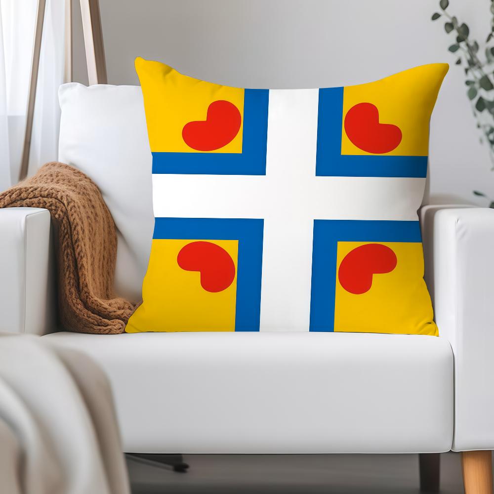 Nation Netherlands Friesland Pillow Case Applicable Space For Guest Rooms Interiors Cars Office House Decoration
