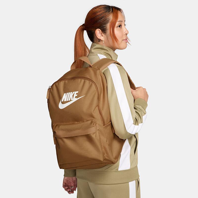 NIKE Travel Backpack, Laptop Bag, Travel Bag, Sport Bag, DC4244-224, Brown