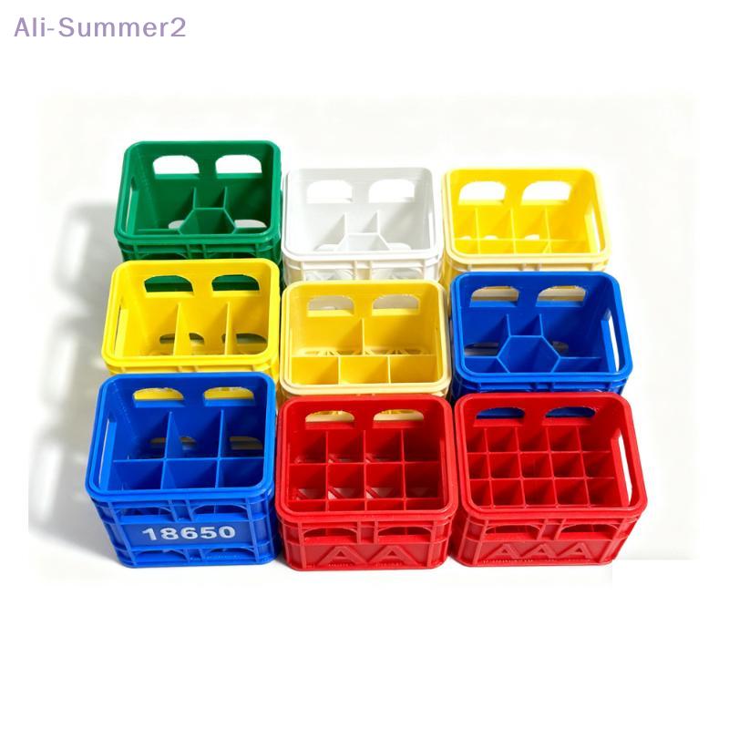 {Summer2} 3D Printed Battery Storage Box DIY Beer Crate No. 5 Aa No. 7 Aaa 18650 Battery Stackable Storage Basket Storage Box