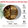 2D Flat, 1pc Aluminum Metal Sign, Inspired by Cats and Butterflies, Decor Features Christian Quote and Wingless Angel Motif.Suitable for