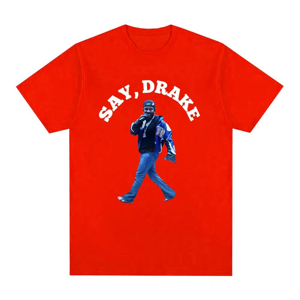 Кендрик Ламар Скажи Дрейку, что они нас не любят Футболки Мужские Женские Футболки Оверсайз Хлопок Уличная Повседневная Свободная Футболка
