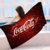C-Coca C-cola Винтажный Логотип Микрофибра Печатное Пляжное Полотенце Альпинизм Йога Пляж Плавание Бег Впитывающее Мягкое Полотенце