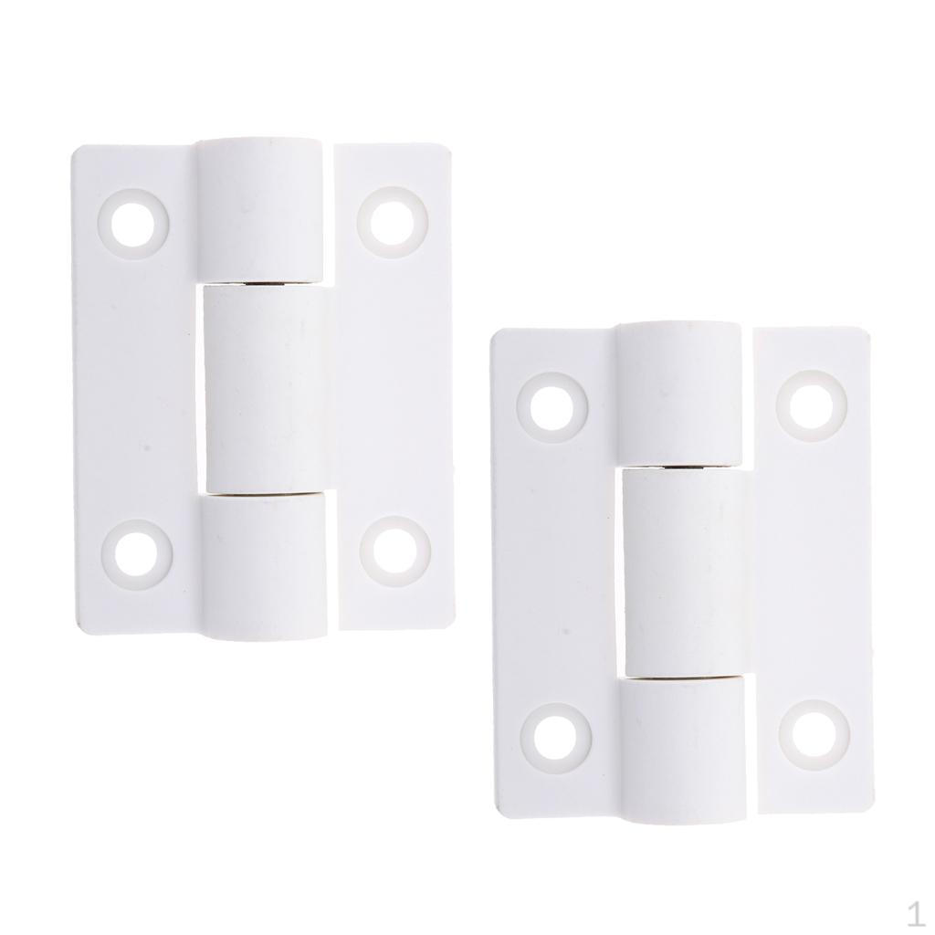 2 шт. 56 X 43 мм 4 потайных отверстия Петля контроля положения Белая