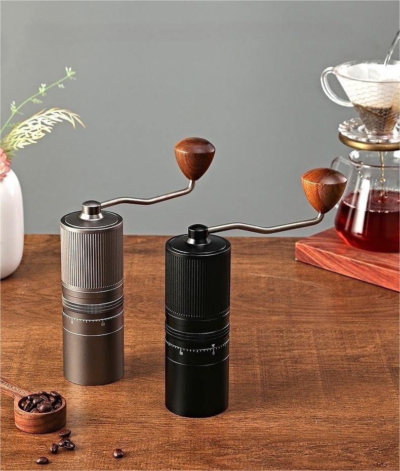 Coffee Space Coffee Mill Manual Coffee Grinder Coffee Mill Large Capacity 28g External Roughness Adjustment Function Clean Conical Blade Highly Hard