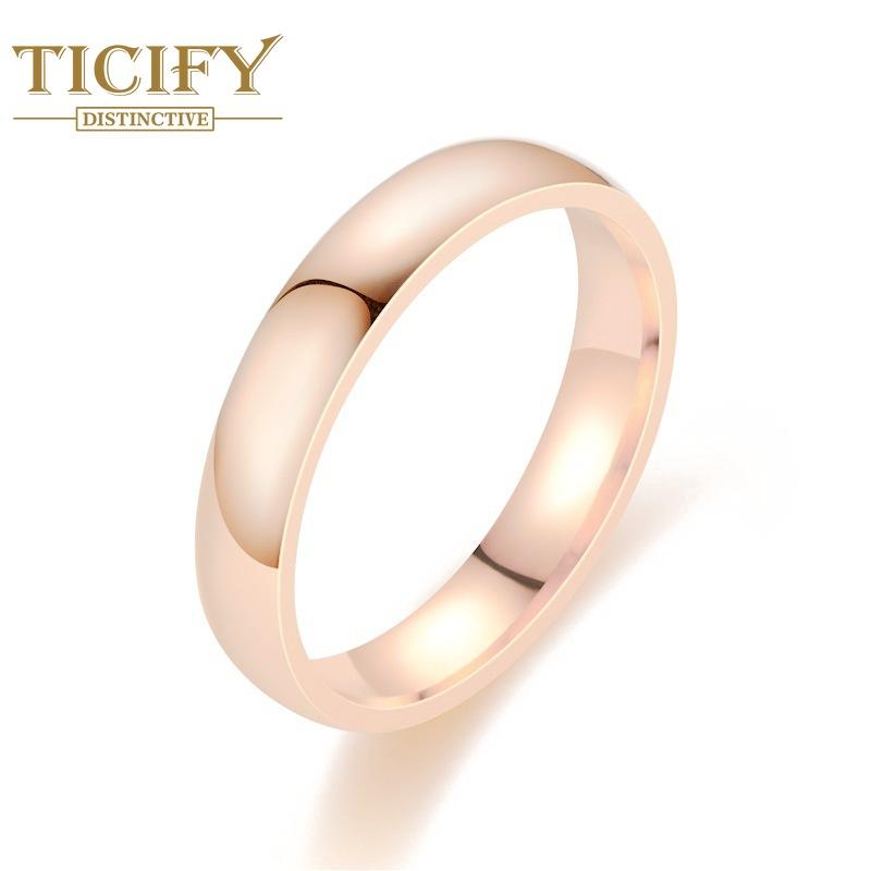 Простая дуга 4 мм из нержавеющей стали с легкой поверхностью из титановой стали, пара колец, украшение для руки